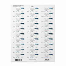 Modern Celestial Waterverf Return Address Label