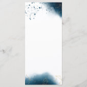 Modern Celestial Waterverf Wedding Dinner Menu (Achterkant)