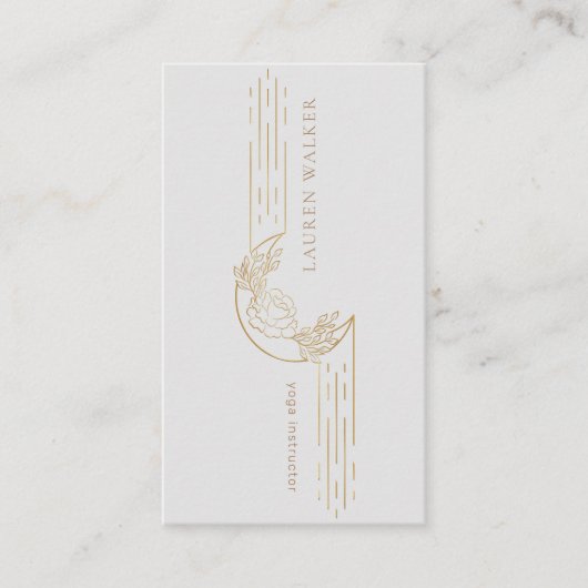 Modern Celestial Yoga Studio Visitekaartje (Voorkant)