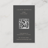 Modern Celestial Yoga Studio Visitekaartje (Achterkant)