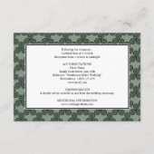 Modern Celtic Knot Irish Wedding Detail Informatiekaartje (Achterkant)