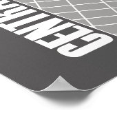 Modern Central Park Map New York City Poster (Hoek)