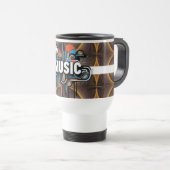 Modern Ceramic Coffee Cup – Trendy Artistic Design Reisbeker (Voorkant rechts)
