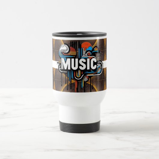 Modern Ceramic Coffee Cup – Trendy Artistic Design Reisbeker (Center)