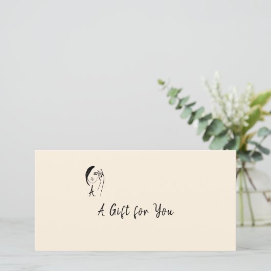 Modern Certificaat met Monogram Gezichts Kunst (Staand voorkant)