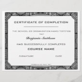 Modern certificaat van voltooiing aan Personaliser (Voorkant)