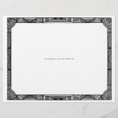 Modern certificaat van voltooiing aan Personaliser (Achterkant)