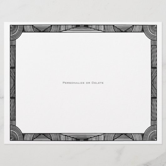 Modern certificaat van voltooiing aan Personaliser (Achterkant)