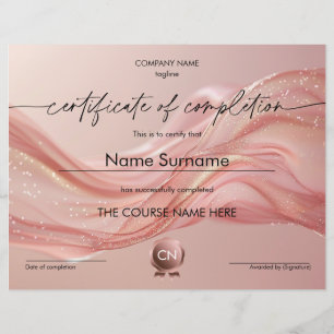 Modern Certificaat van Voltooiing Deelname