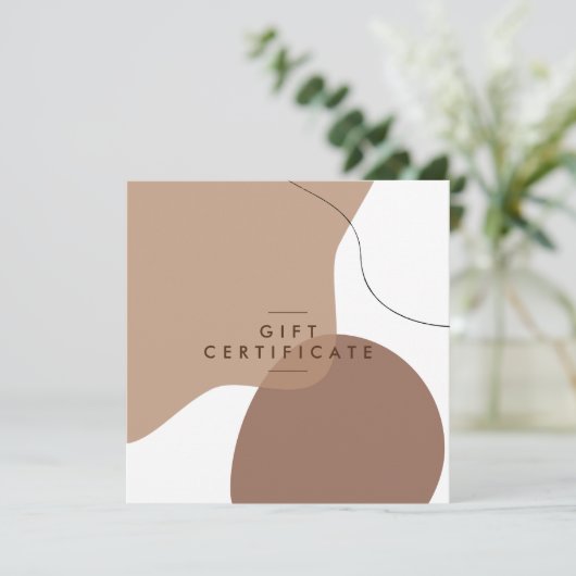 Modern certificaat voor zalonkorrel in organische (Staand voorkant)