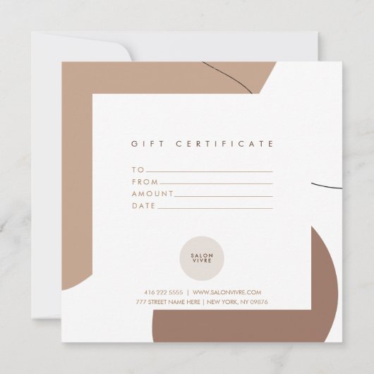 Modern certificaat voor zalonkorrel in organische  (Achterkant)