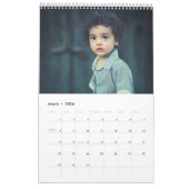 Modern Chalk Script Snowflakes Family Foto Kalender (Mar 2026)