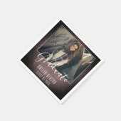 Modern Chalkboard Afstuderen Fotogradatie Partij Servet (Hoek)