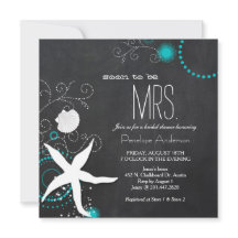 Modern Chalkboard Beach Bruiloft Vrijgezellenfeest