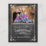 Modern Chalkboard Briefkaart kerstfoto<br><div class="desc">Modern Chalkboard Briefkaart kerstfoto</div>