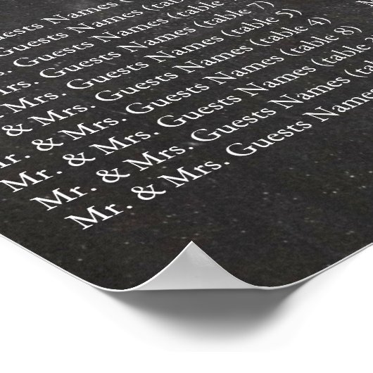 modern Chalkboard-fotokalkbord Poster (Hoek)