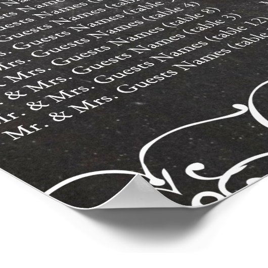  modern Chalkboard-fotokalkbord Poster (Hoek)