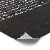  modern Chalkboard-fotokalkbord Poster (Hoek)