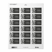 Modern Chalkboard Kerstboom Adres Label (Full Sheet)