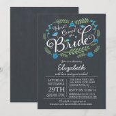 Modern Chalkboard komt hier uit de bride Floral Kaart (Voorkant / Achterkant)