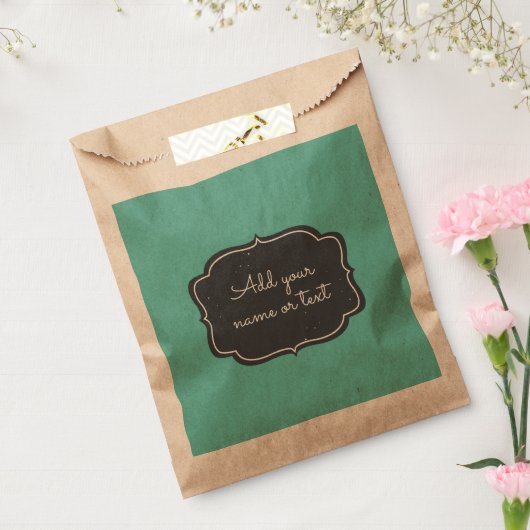 Modern Chalkboard Lijst - Aangepast Aqua Bedankzakje (Gezegeld)