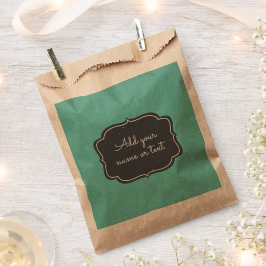 Modern Chalkboard Lijst - Aangepast Aqua Bedankzakje (Geknipt)