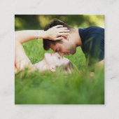 Modern Chalkboard Photo Calendar Save the Date Informatiekaartje (Achterkant)