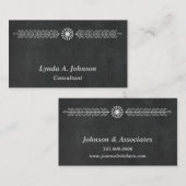 Modern Chalkboard Professional Visitekaartje (Voorkant / Achterkant)