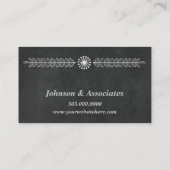 Modern Chalkboard Professional Visitekaartje (Achterkant)