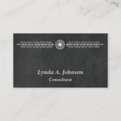 Modern Chalkboard Professional Visitekaartje (Voorkant)