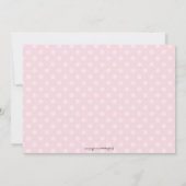 Modern Chalkboard Roze Baby shower-uitnodiging Kaart (Achterkant)