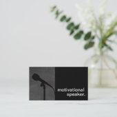 Modern Chalkboard Silhouette Motivatie luidspreker Visitekaartje (Staand voorkant)