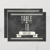 MODERN CHALKBOARD TAFELNUMMERS (Voorkant / Achterkant)