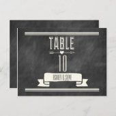 MODERN CHALKBOARD TAFELNUMMERS (Voorkant / Achterkant)