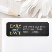 Modern Chalkboard Typography Wedding Labels (Insitu)