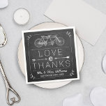 Modern Chalkboard Typography Wedding Napkins Servet<br><div class="desc">Modern Chalkboard Typography Wedding Napkins.</div>