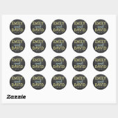 Modern Chalkboard Typography Wedding Stickers (Vel)