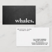 Modern Chalkboard walvissen Visitekaartje (Voorkant / Achterkant)