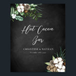 Modern Chalkboard Wedding Hot Cocaca Bar Sign Poster<br><div class="desc">Modern Chalkboard Wedding Hot Cocaca Bar Sign</div>