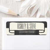 MODERN CHALKBOARD WEDING ADRESETIKETTEN ETIKET (Insitu)