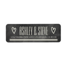 MODERN CHALKBOARD WEDING ADRESETIKETTEN