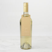Modern Champagne Tonal Flessenhanger (Op fles)