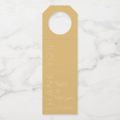 Modern Champagne Tonal Flessenhanger (Voorkant)