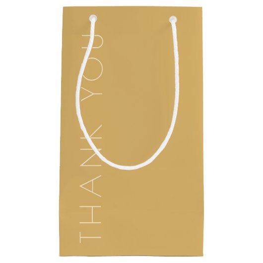 Modern Champagne Tonal Klein Cadeauzakje (Voorkant)