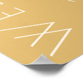 Modern Champagne Tonal Photo Weddenschap Welkom Poster (Hoek)