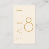 Modern Champagne Tonal Wedding Plaatskaartje (Achterkant)