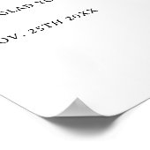 Modern Champagne Tower Engagement Welcome Poster (Hoek)