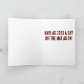 Modern Champion Wrestler Birthday Kaart (Binnen)