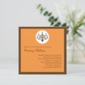 Modern Chandelier Bridal Shower Kaart (Staand voorkant)