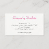 Modern Chandelier Visitekaartje (Achterkant)